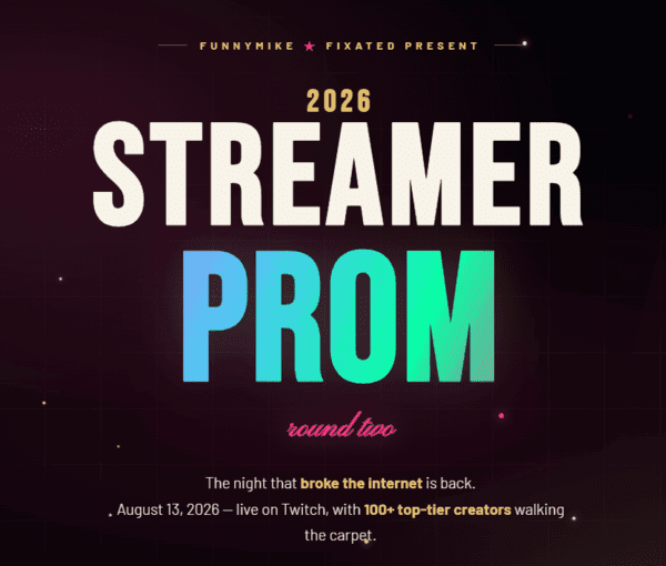 ‘Streamer Prom’ 방송국 없이 인플루언서 100명 생중계 실험